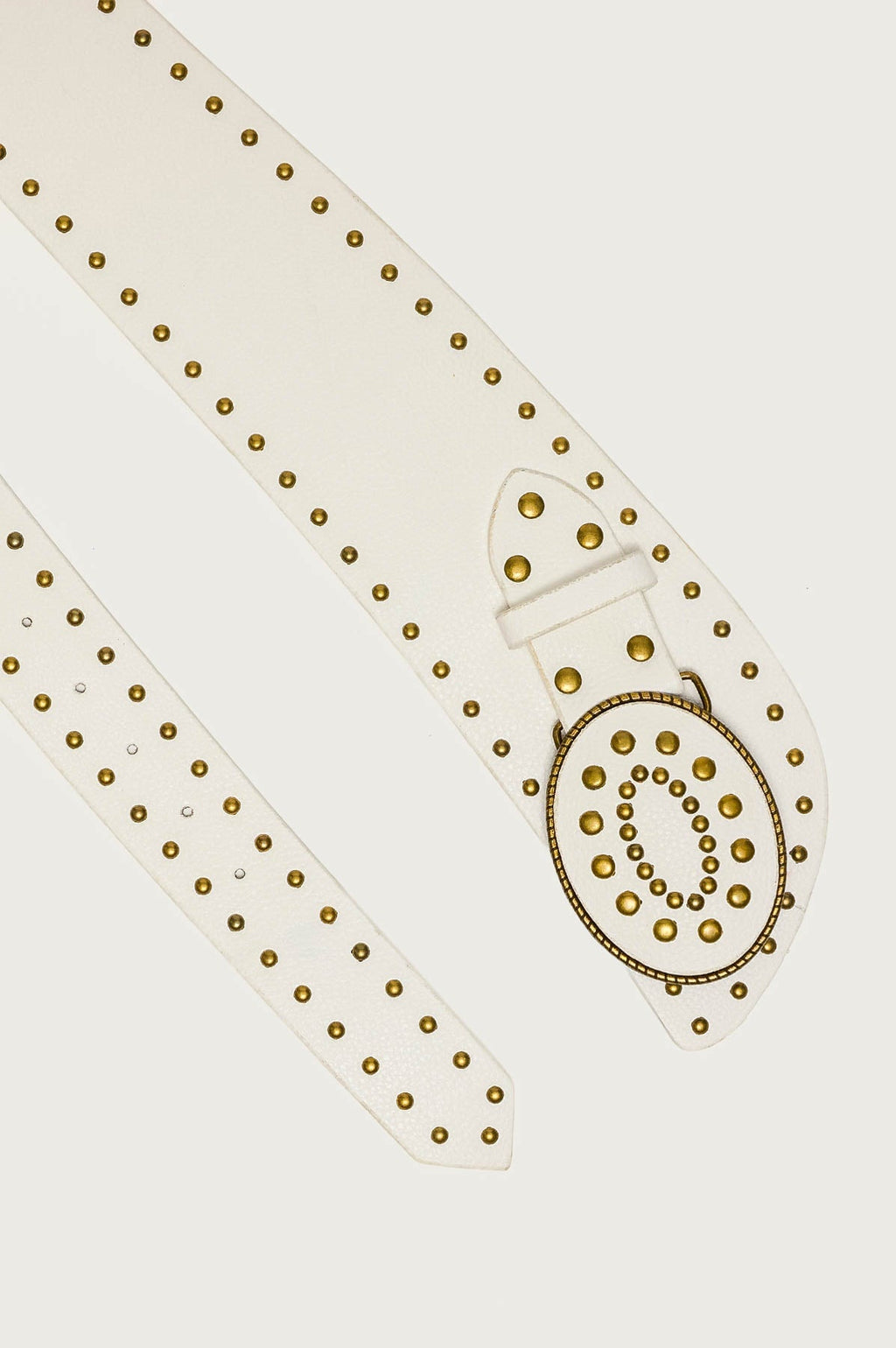 Studded Faux Leather Western Belt