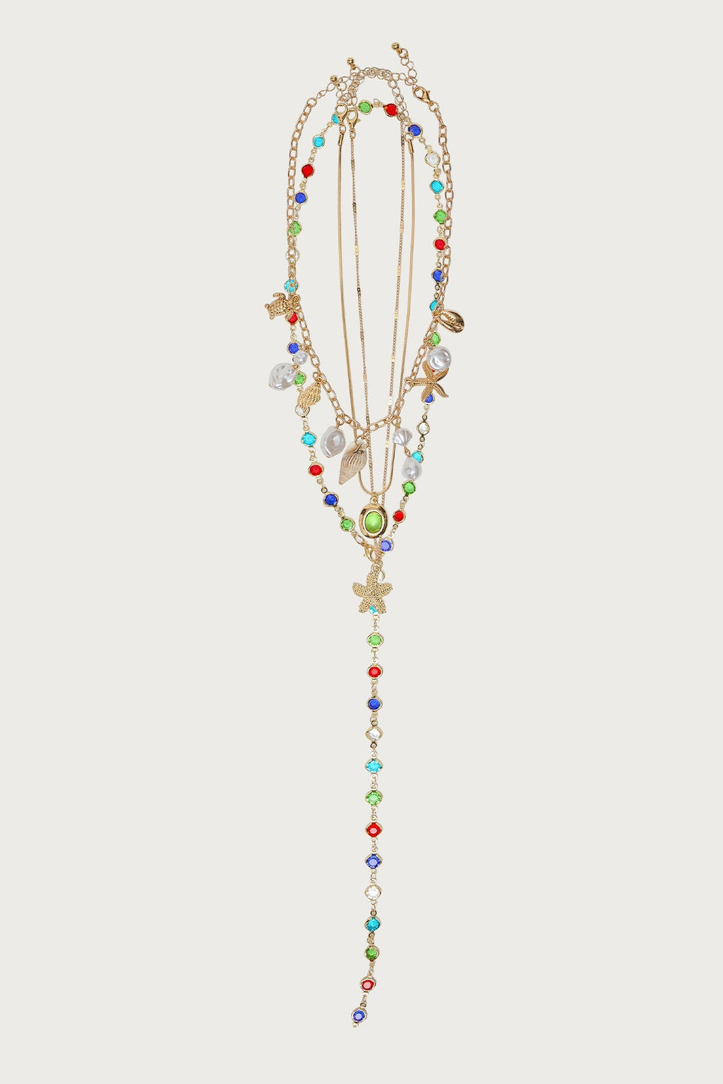 Under The Sea Cascading Necklace Set
