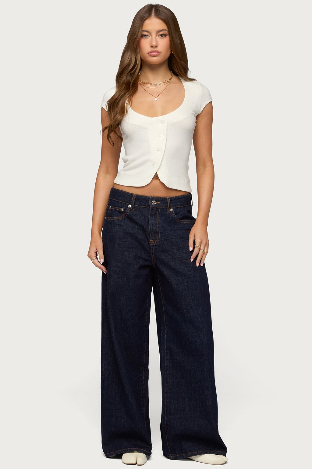 Blaunca Asymmetric Knit Top