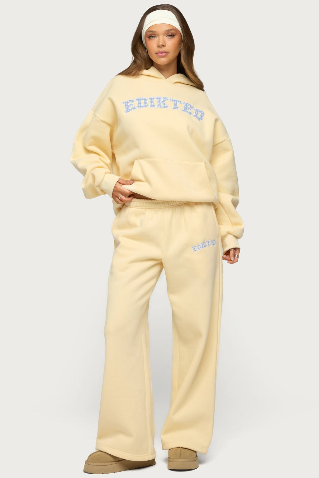 Edikted Lover Wide Leg Joggers