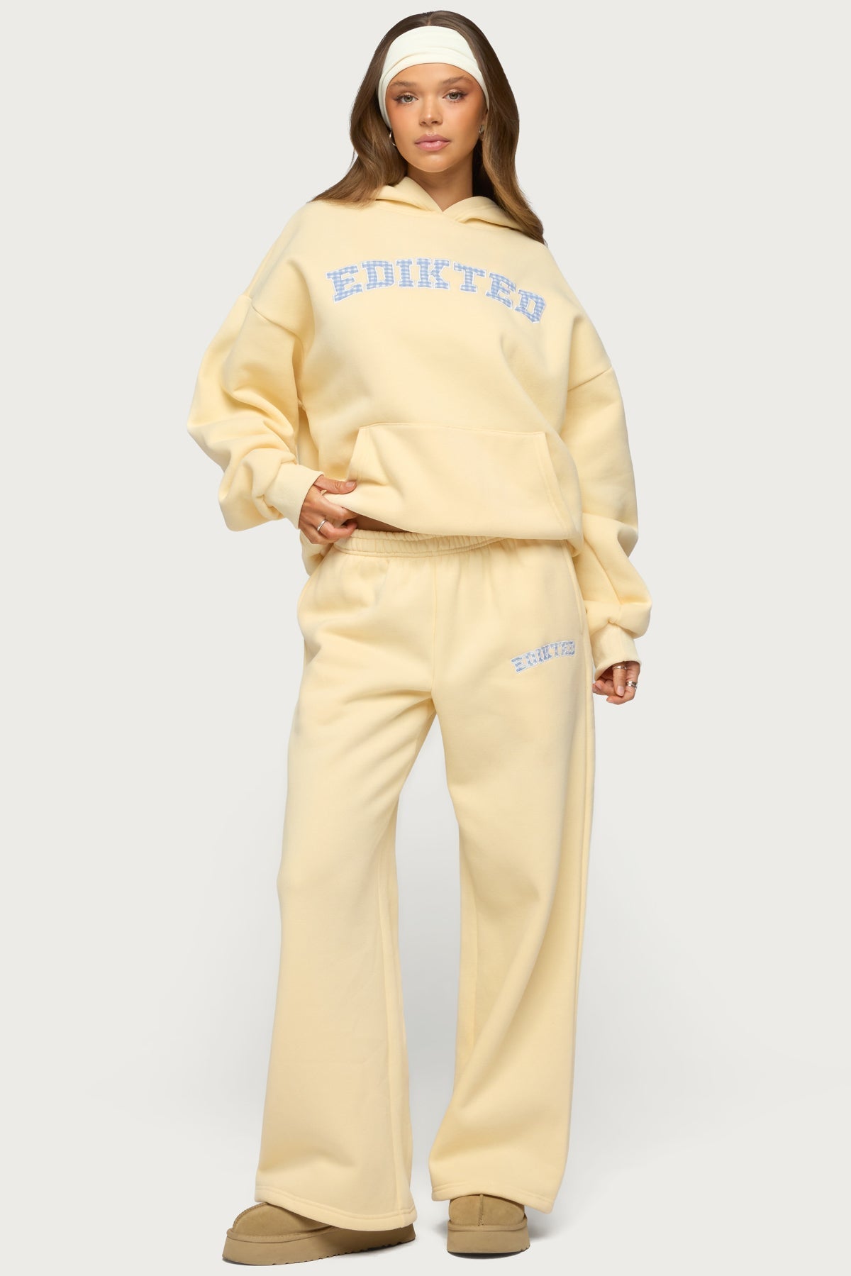 Edikted Lover Wide Leg Joggers