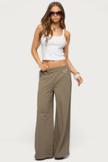 Zania Iridescent Button Joggers