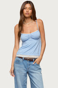 Jorja Lacey Babydoll Henley Top