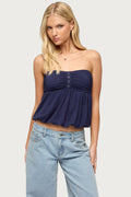 Yury Strapless Bubble Top